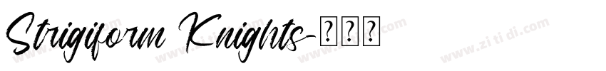 Strigiform Knights字体转换